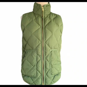 J. Crew Quilted 60% Down / Waterfowl Feathers Puffer Vest Sz XS